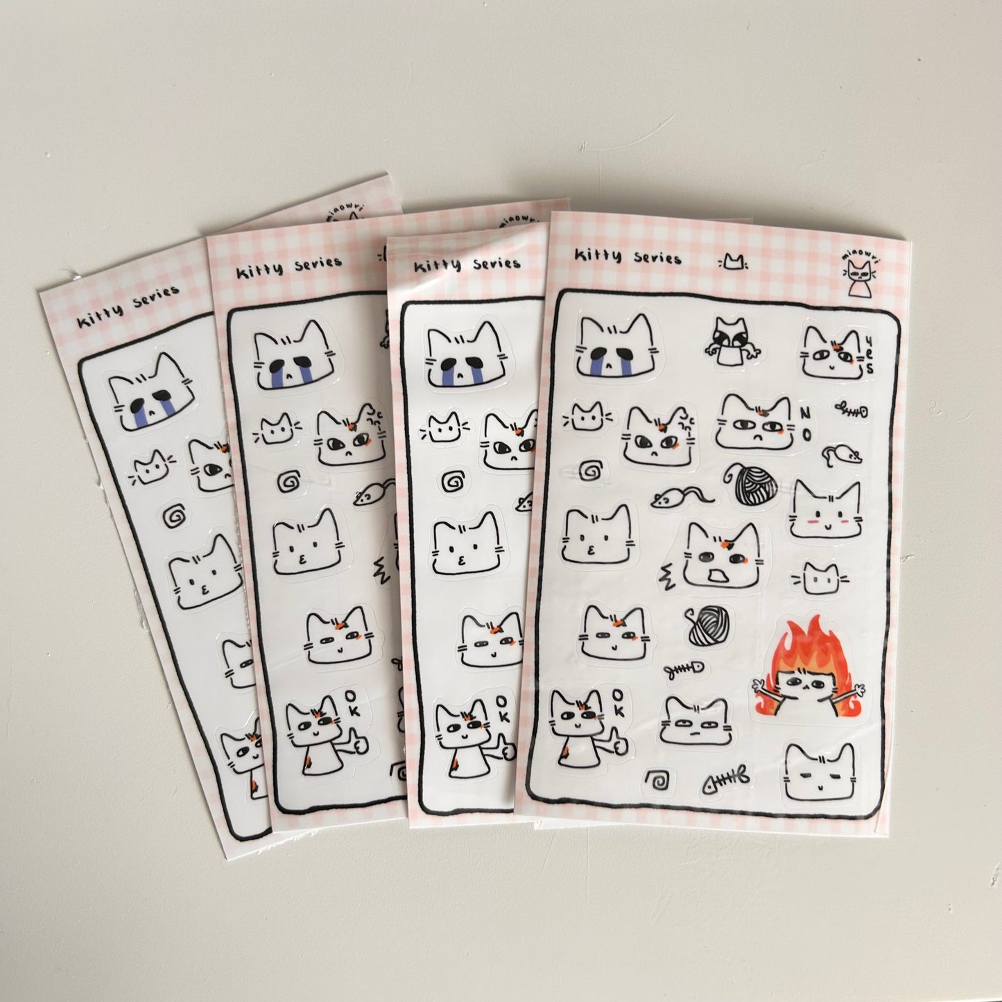 kitty series sticker sheet