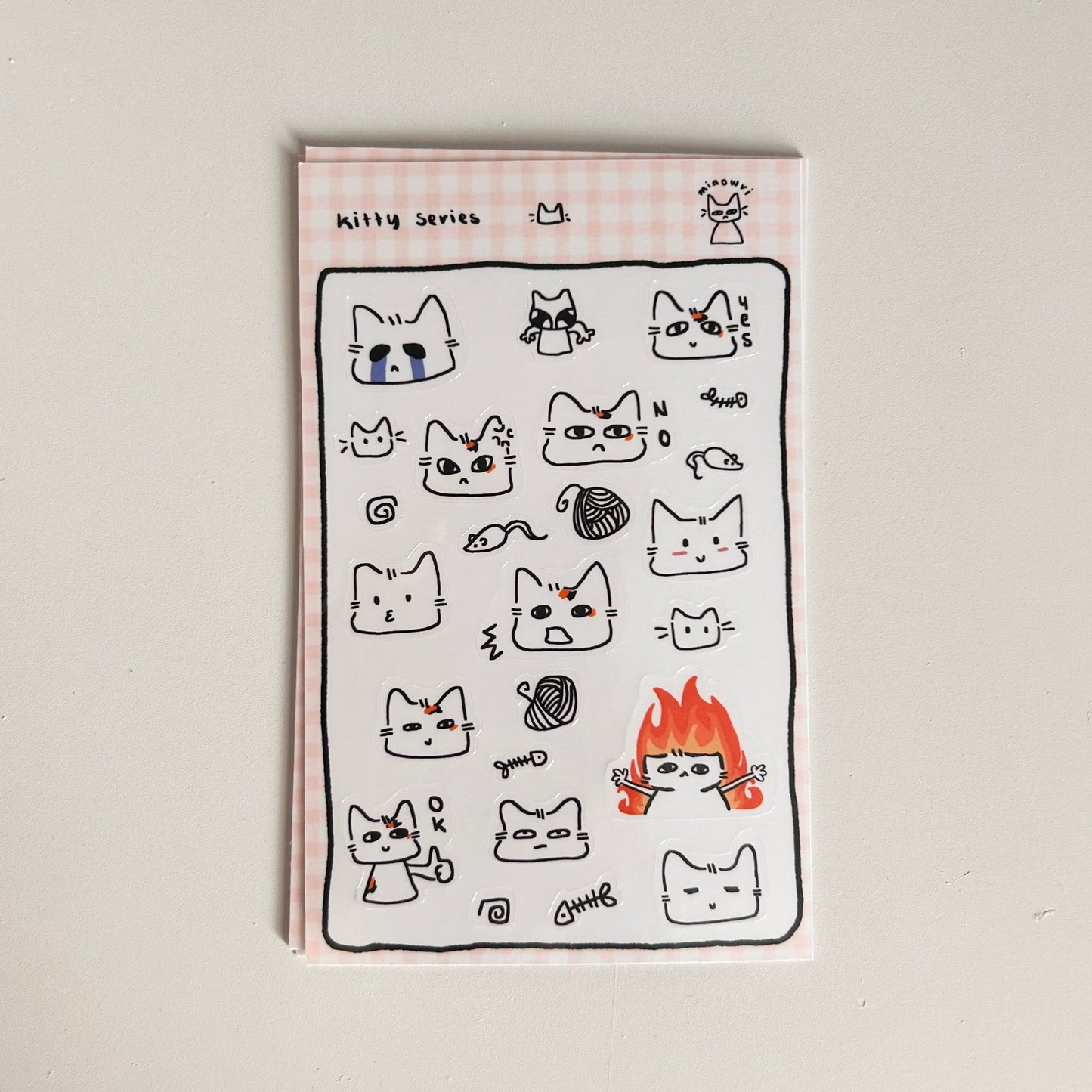 kitty series sticker sheet