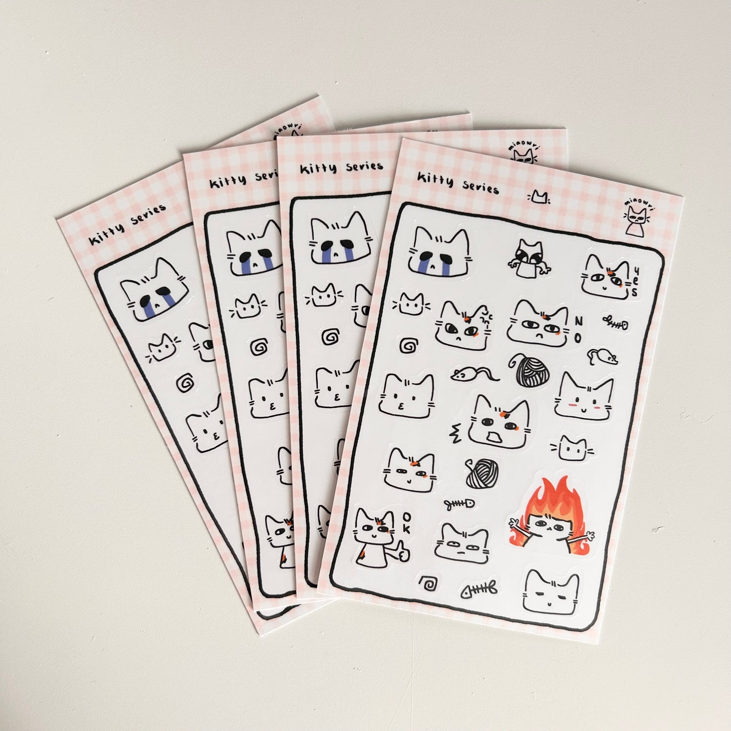 kitty series sticker sheet