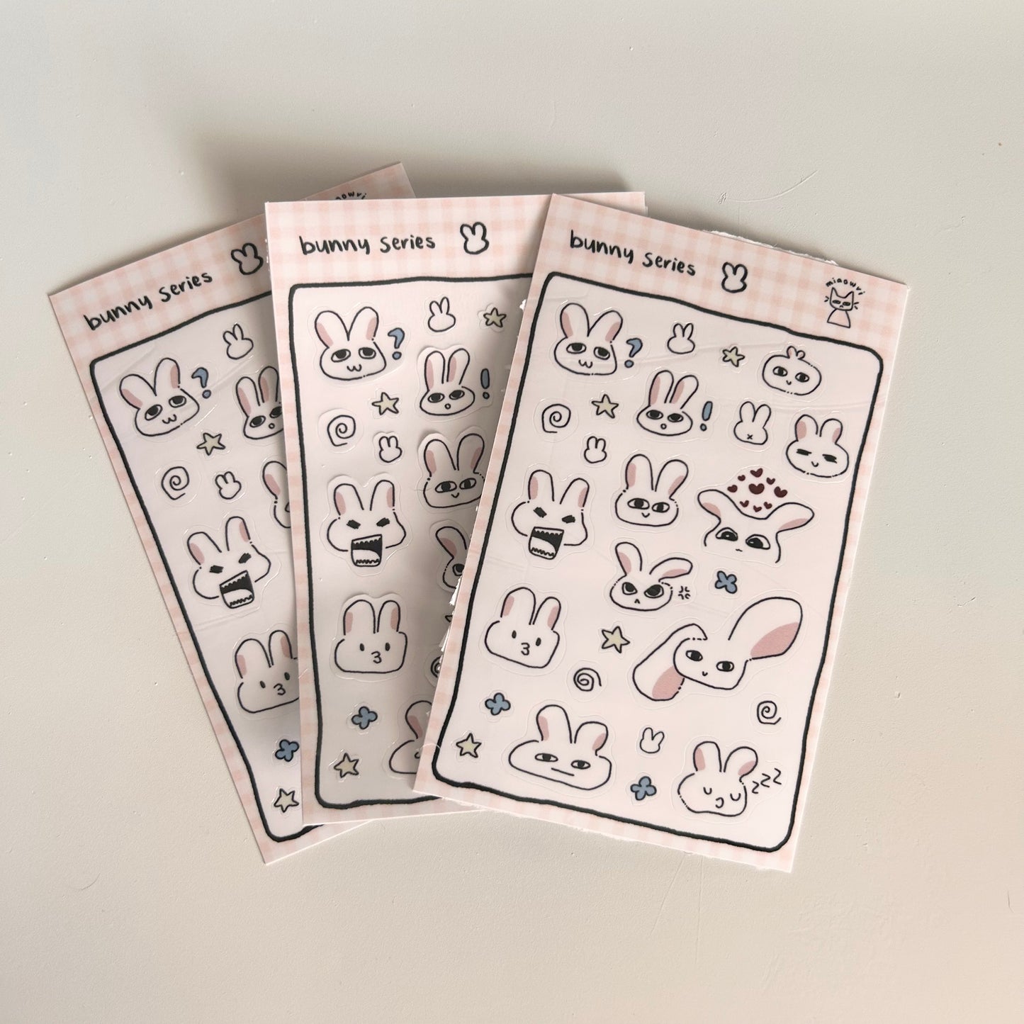 Bunny series sticker sheet | Oopsie